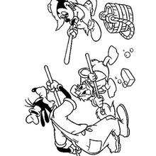 Mickey Mouse and his friends - Coloring page - DISNEY coloring pages - Mickey Mouse coloring pages