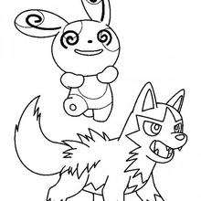 Fiffyen und Pandir Pokemon