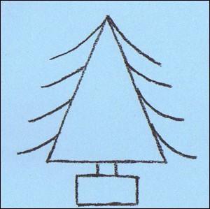 Wie man einen Weihnachtsbaum malt