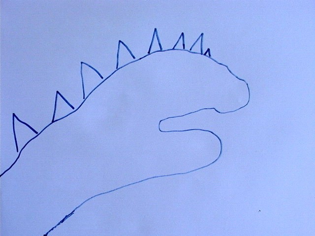 Wie man mit deiner Hand einen Dinosaurier malt