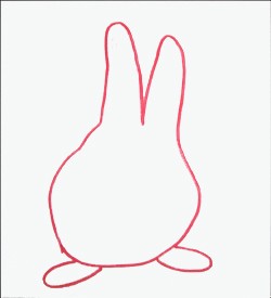 Wie du ein Kaninchen mit deiner Hand malst