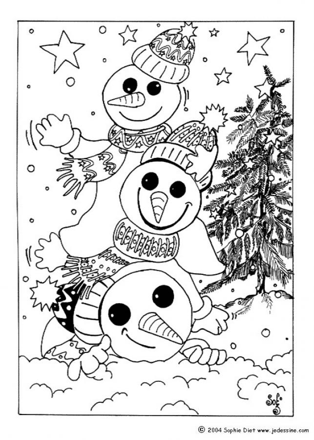 Schneemann Bilder Zum Ausmalen Und Ausdrucken Malvorlagen