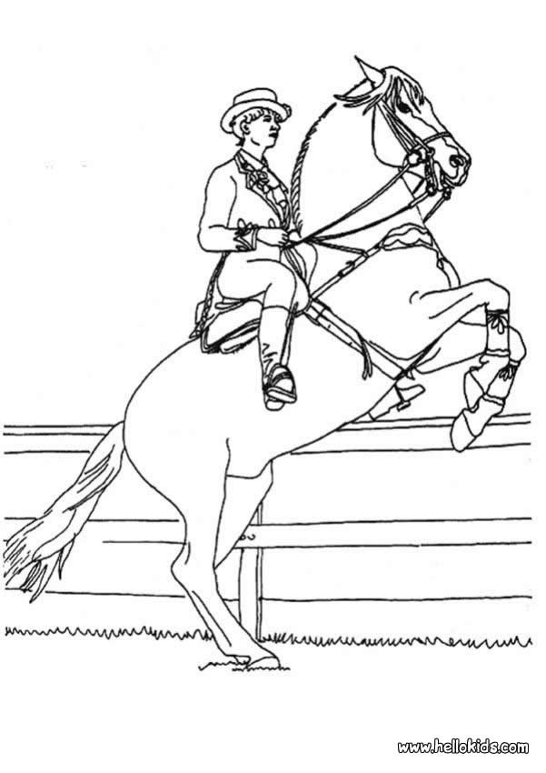 man riding horse coloring pages - photo #8