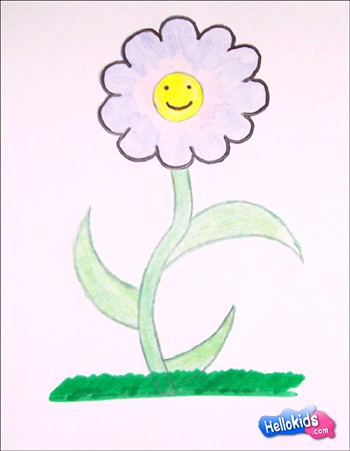 Wie man eine Blume malt
