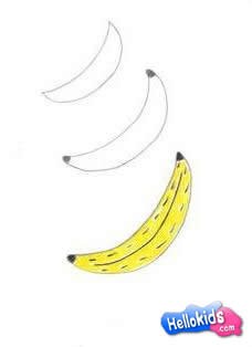 Wie man eine Banane malt