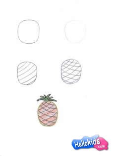 Wie man eine Ananas malt