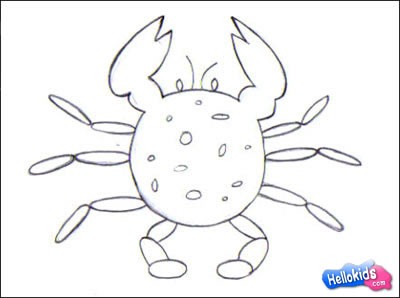 Wie man eine Krabbe malt