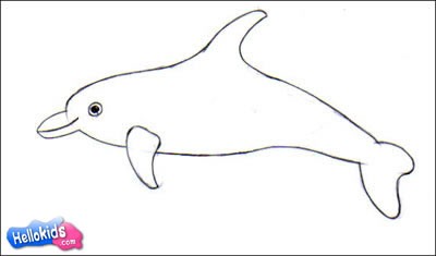 Wie man einen Delphin malt