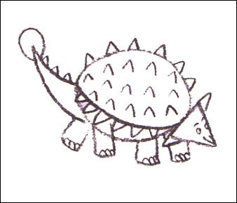 Wie man einen Ankylosaurus malt