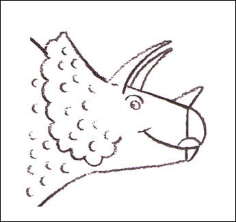 Wie man einen Triceratops malt