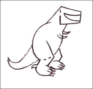 Wie man einen Tyrannosaurus malt