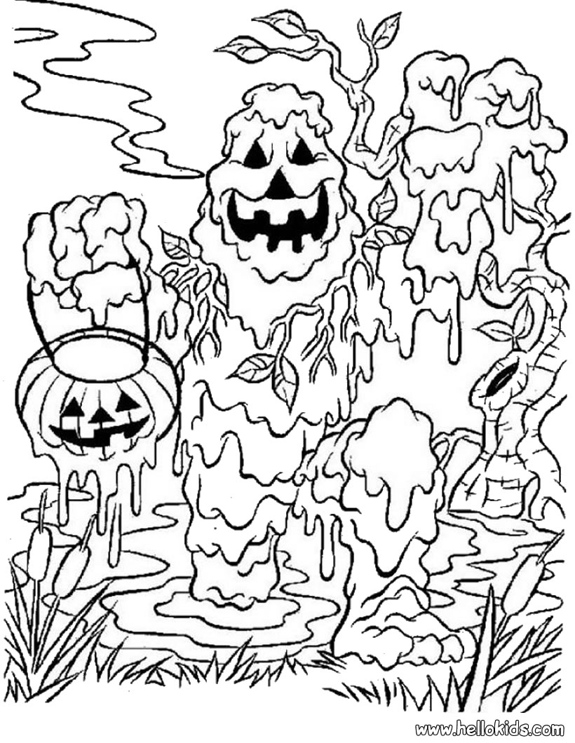 kaboose coloring pages halloween scary - photo #9