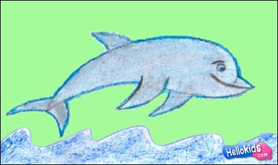 Wie man einen glücklichen Delphin malt