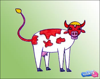 Wie man eine Kuh malt