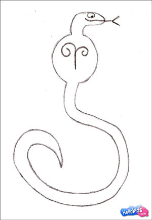 Wie man eine Schlange malt