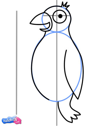 Wie man einen Pinguin malt