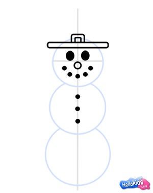 Wie man einen Schneemann malt