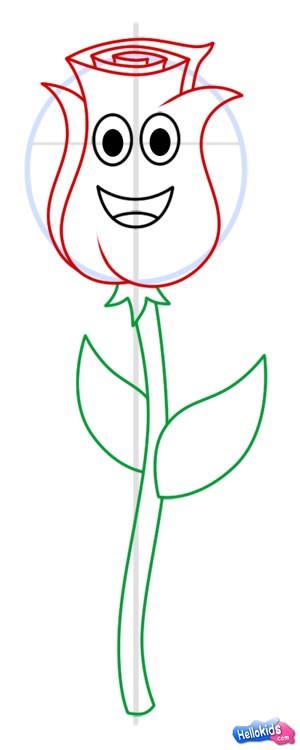 Wie man eine Rose malt