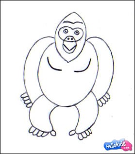 Wie man einen Gorilla malt
