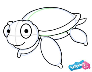 Wie man eine Meeresschildkröte malt