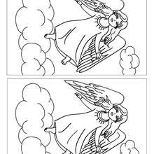 CHRISTMAS ANGEL spot the 12 differences - Free Kids Games - FIND THE DIFFERENCE games - CHRISTMAS difference games