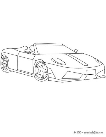 Ferrari Ausmalbilder Sportwagen