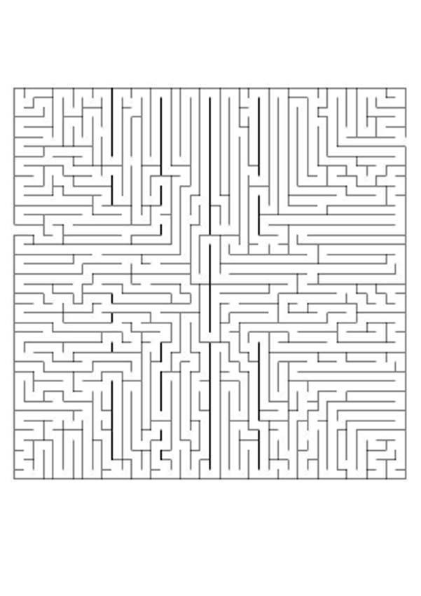 FINDE DIE STRAßE schwieriges Labyrinth zum Ausdrucken