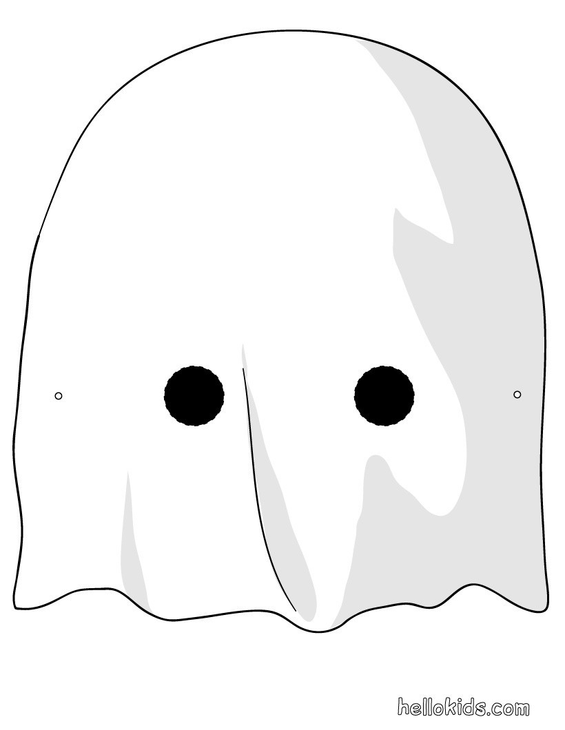 Gespenstermaske für Halloween
