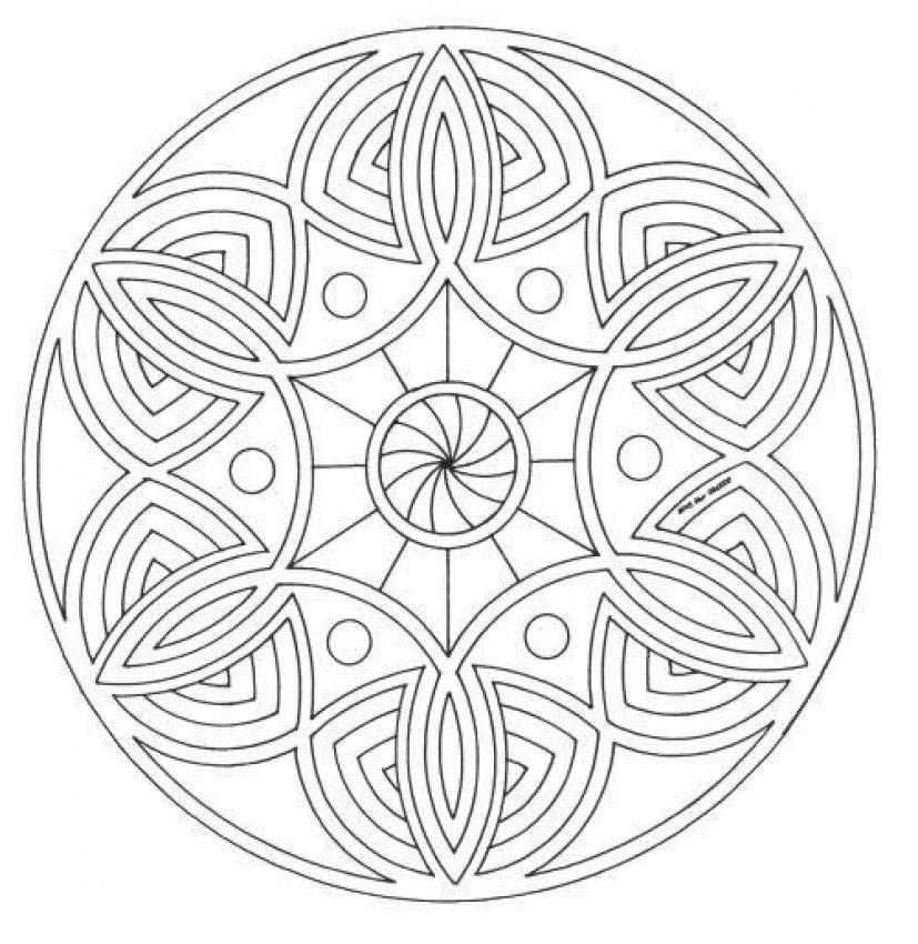 radial design coloring pages - photo #7