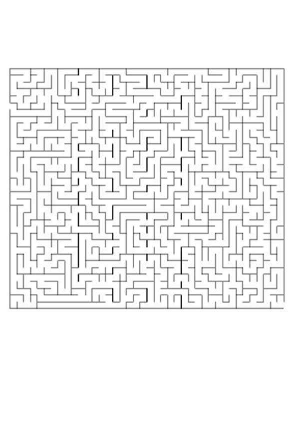 FINDE DIE RICHTIGE STRAßE schwieriges Labyrinth
