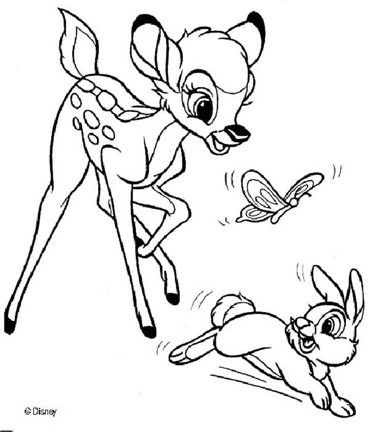 bambi 68 zum ausmalen  dehellokids