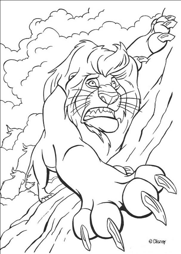scar and simba coloring pages - photo #18