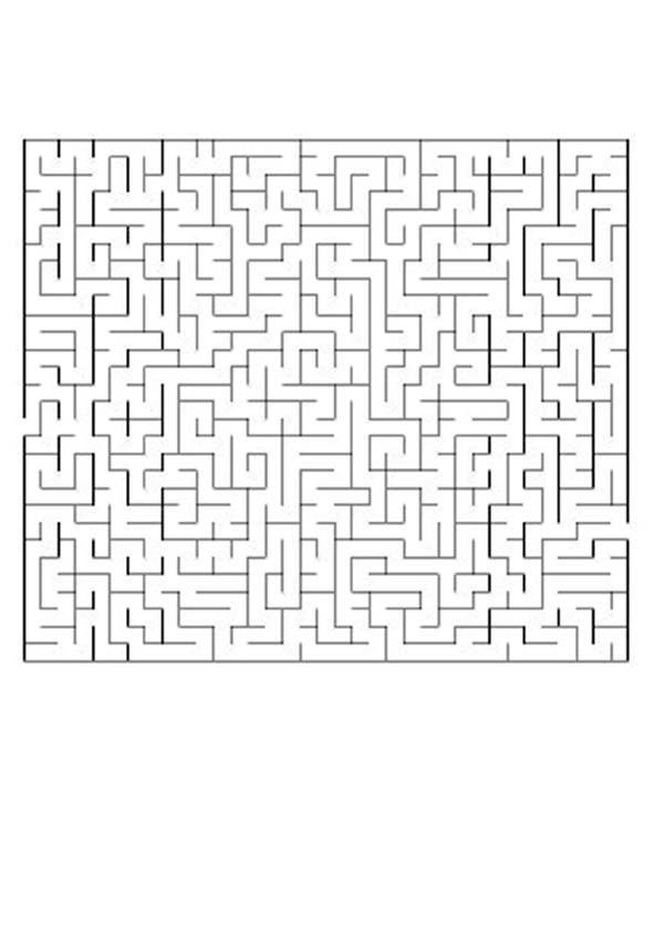 KONZENTRIER DICH schwieriges Labyrinth