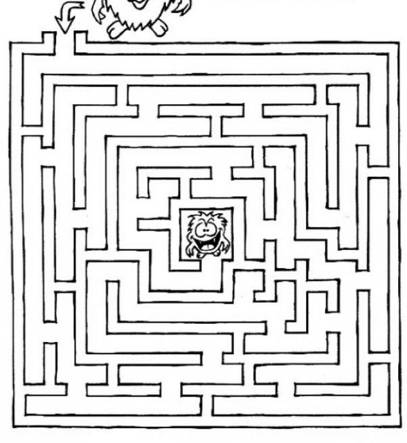 Finde den richtigen Weg leichtes Labyrinth
