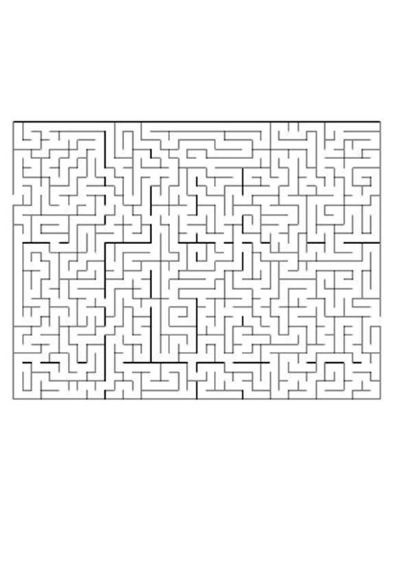 FINDE DEN WEG schwieriges Labyrinth