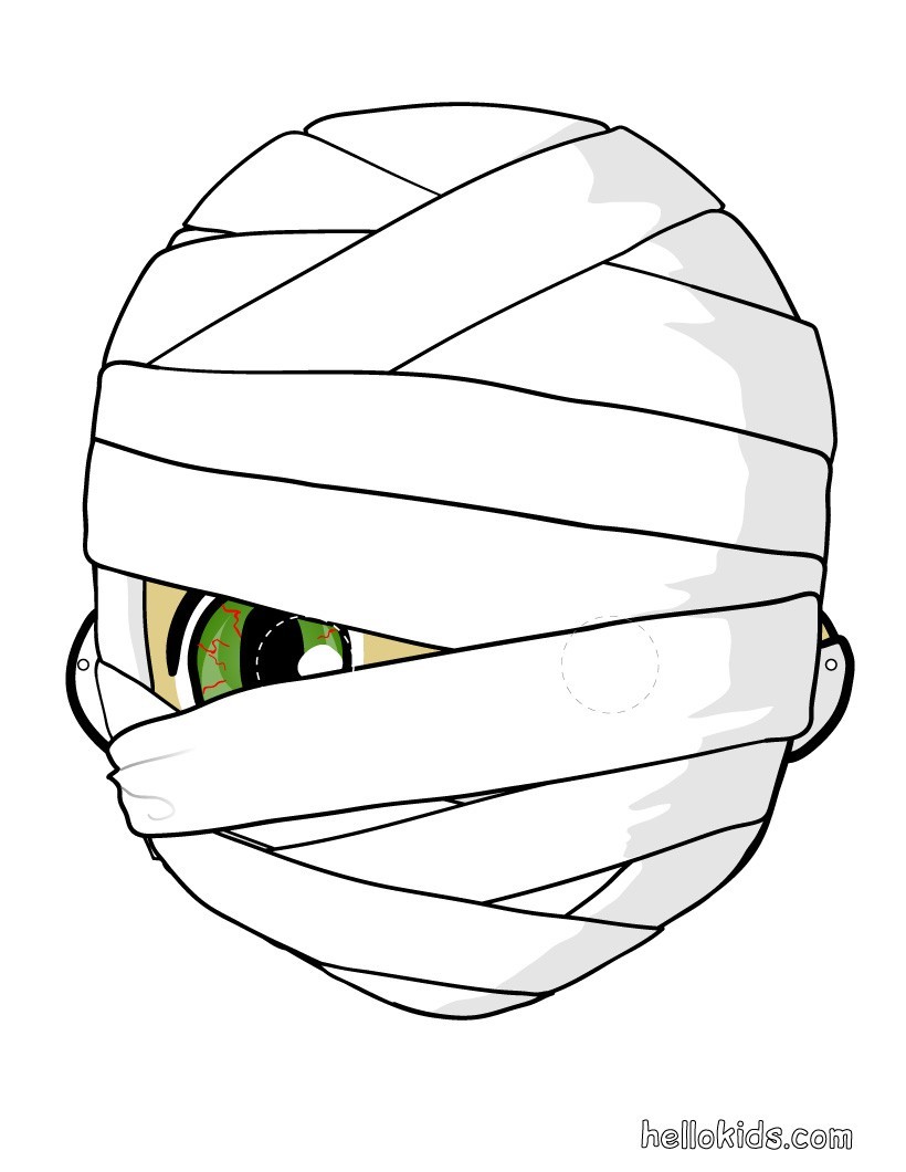 Mumienmaske für Halloween