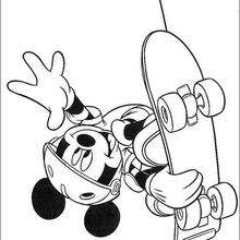 Micky Maus läuft Schlittschuh