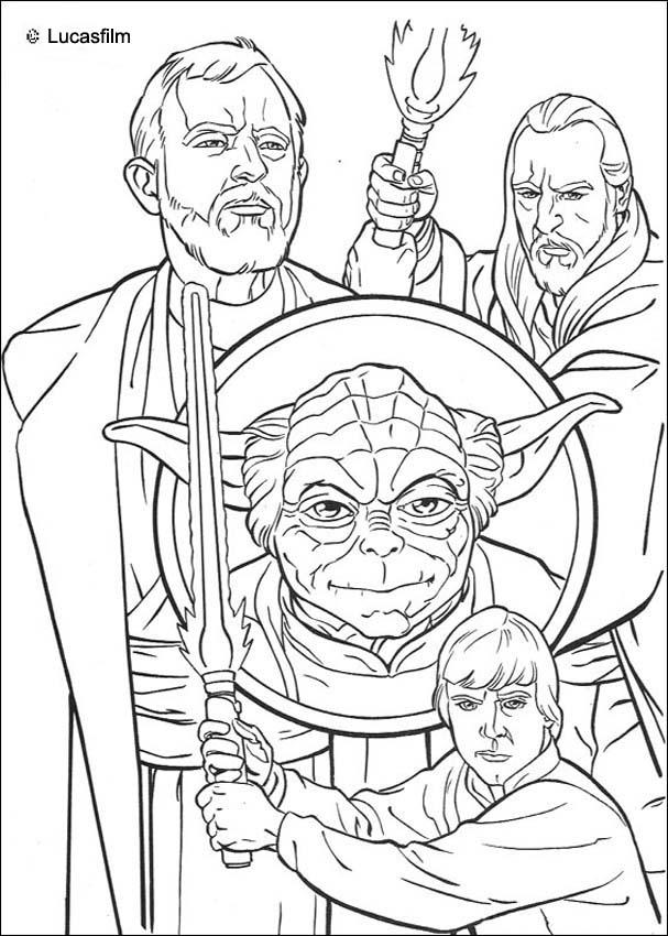 yoda with a lightsabre coloring pages - photo #17