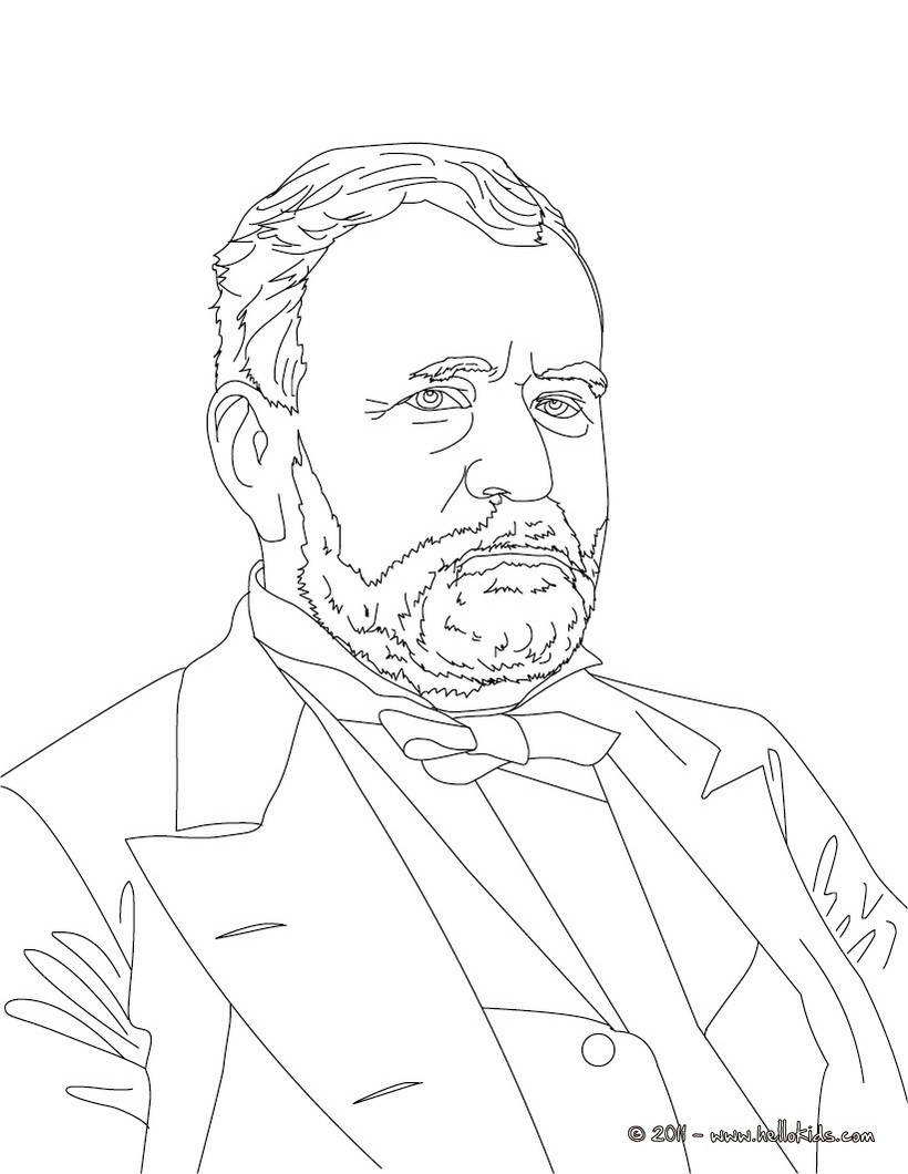 ulysses s grant coloring pages - photo #4