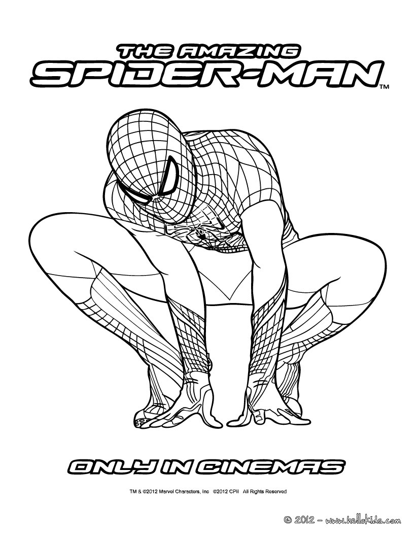 The amazing spiderman zum online ausmalen zum ausmalen   de ...