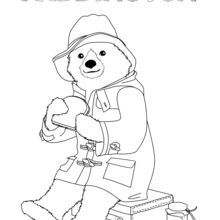 Paddington essen ein Sandwich