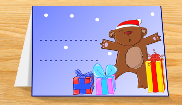 Teddy Bear & Weihnachtsbaum