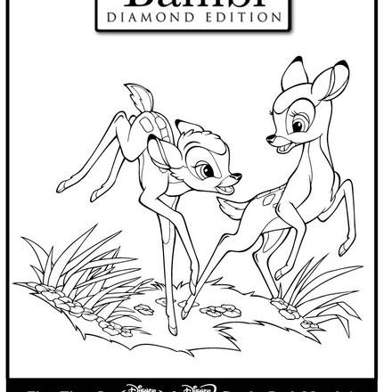BAMBI zum Ausmalen - Ausmalbilder - Ausmalbilder ausdrucken - de