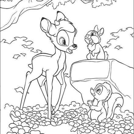 BAMBI zum Ausmalen - Ausmalbilder - Ausmalbilder ausdrucken - de