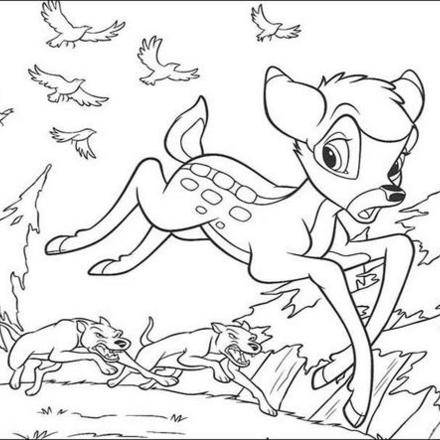 BAMBI zum Ausmalen - Ausmalbilder - Ausmalbilder ausdrucken - de