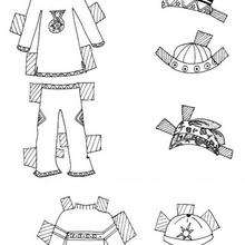 Clothes for young girl model coloring page - Coloring page - GIRL coloring pages - PAPER DOLL CLOTHES