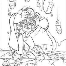 Castle collapses - Coloring page - DISNEY coloring pages - Beauty and the Beast coloring pages