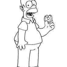 Homer isst einen Donut