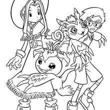 Mimi, Joe und Digimon