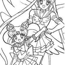 Sailor Moon und Sailor Chibi Moon
